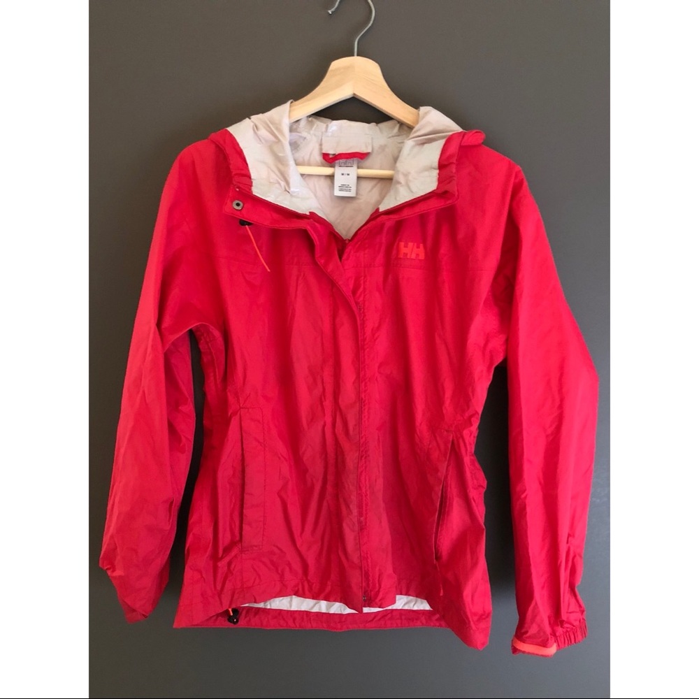 Pink Helly Hansen Raincoat Rain Jacket
